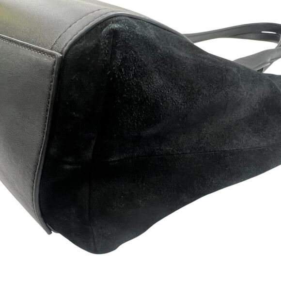 Clergerie Paris Queen tote black leather suede - Picture 4 of 8